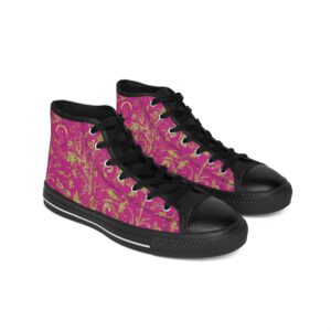 Bohemian Butterfly Hightops XVIII | Black Sole | Pink