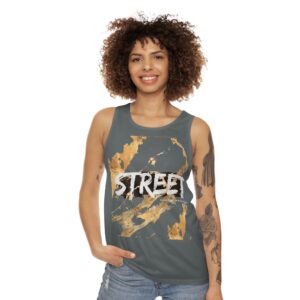 STREET Gold Graffiti VIII | Unisex Tank Top | Dark Grey