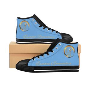 Ladies Classic Hightops XIV | Black Sole | Light Blue