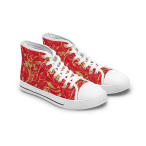 Boho Hightop Sneakers X | Butterfly Heart | Dark Red