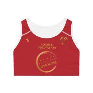Seek More SB X | Ladies Sports Bra | Dark Red