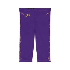 Seek More CL XVI | Ladies Capri Leggings | Purple