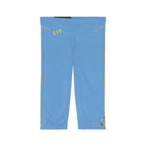 Seek More CL XIV | Ladies Capri Leggings | Light Blue