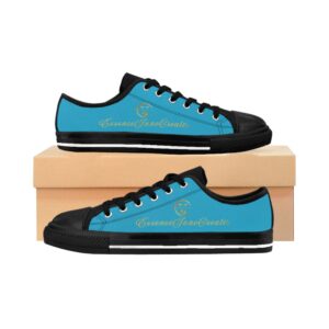 Ladies Streetwear Lowtops XV | Black Sole | Turquoise