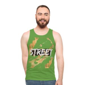 STREET Gold Graffiti XXIV | Unisex Tank Top | Light Green