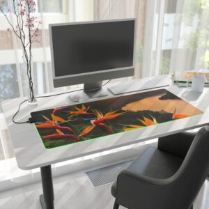 Tropical Bloom | LED Gaming Mouse Pad | 4 Sizes