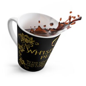 Her Whispers Peace Black | Luxury Ceramic Mug 12oz