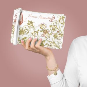 Floral Clutch Bag VI | Essence Innovation Boho | White