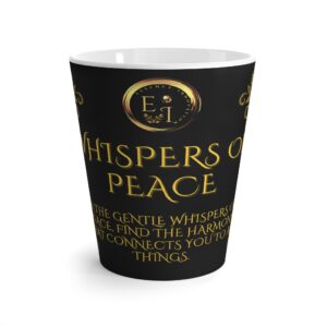 Her Whispers Peace Black | Luxury Ceramic Mug 12oz