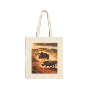 Rhino Canvas Tote II | Straight Ahead Kid | 2 Colors