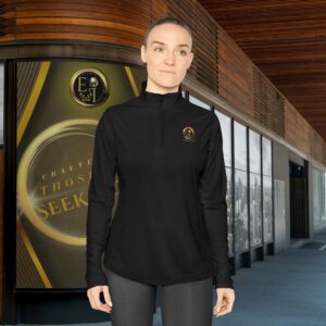 10232020618407803607_2048_customjpeg - Essence Innovation Women's Performance Quarter-Zip Pullover Black | Seek More Collection | Essence Innovation®