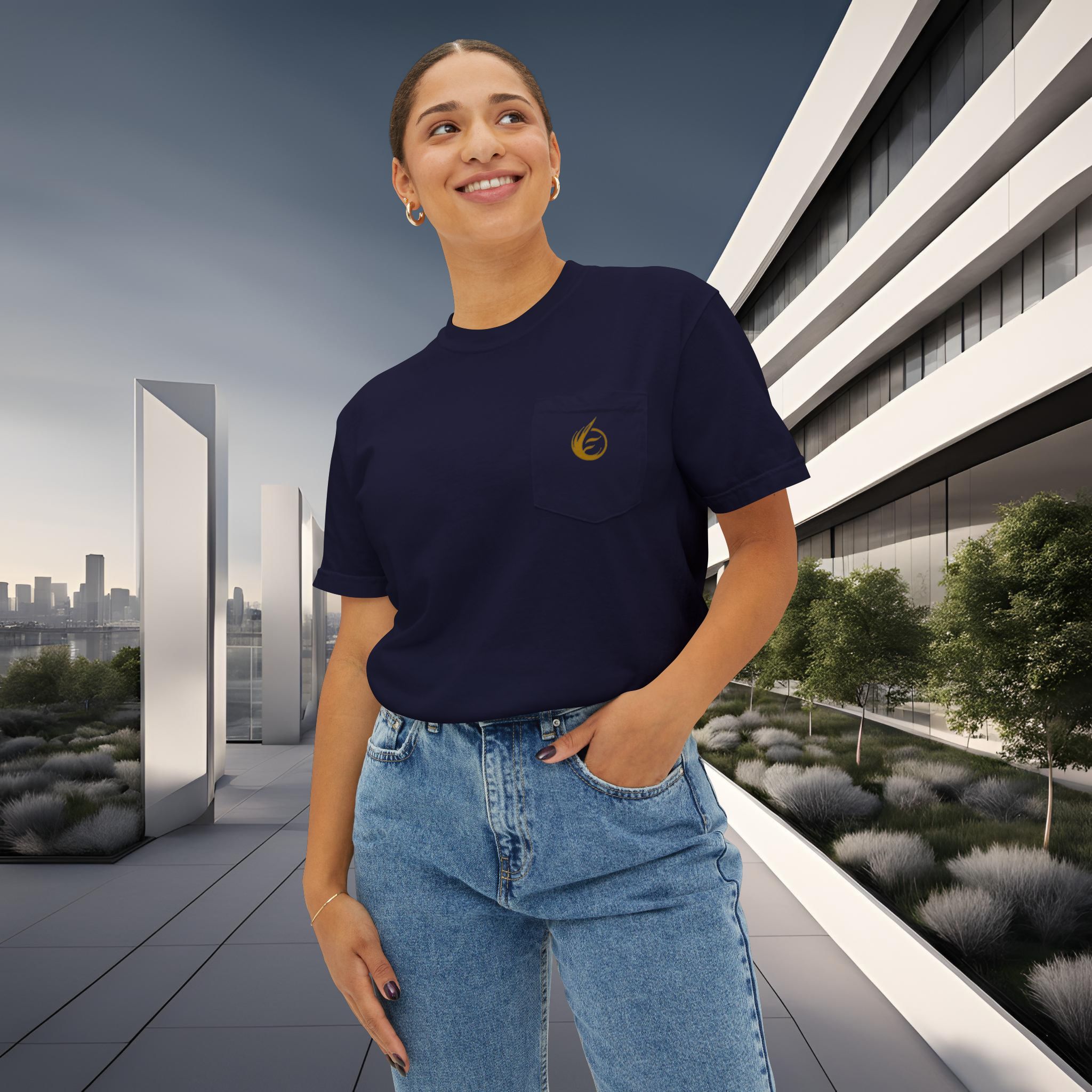 9169862519000954272_2048_customjpeg - Essence Innovation Heavyweight Pocket T-Shirt | EssenceInnoCreate® Core