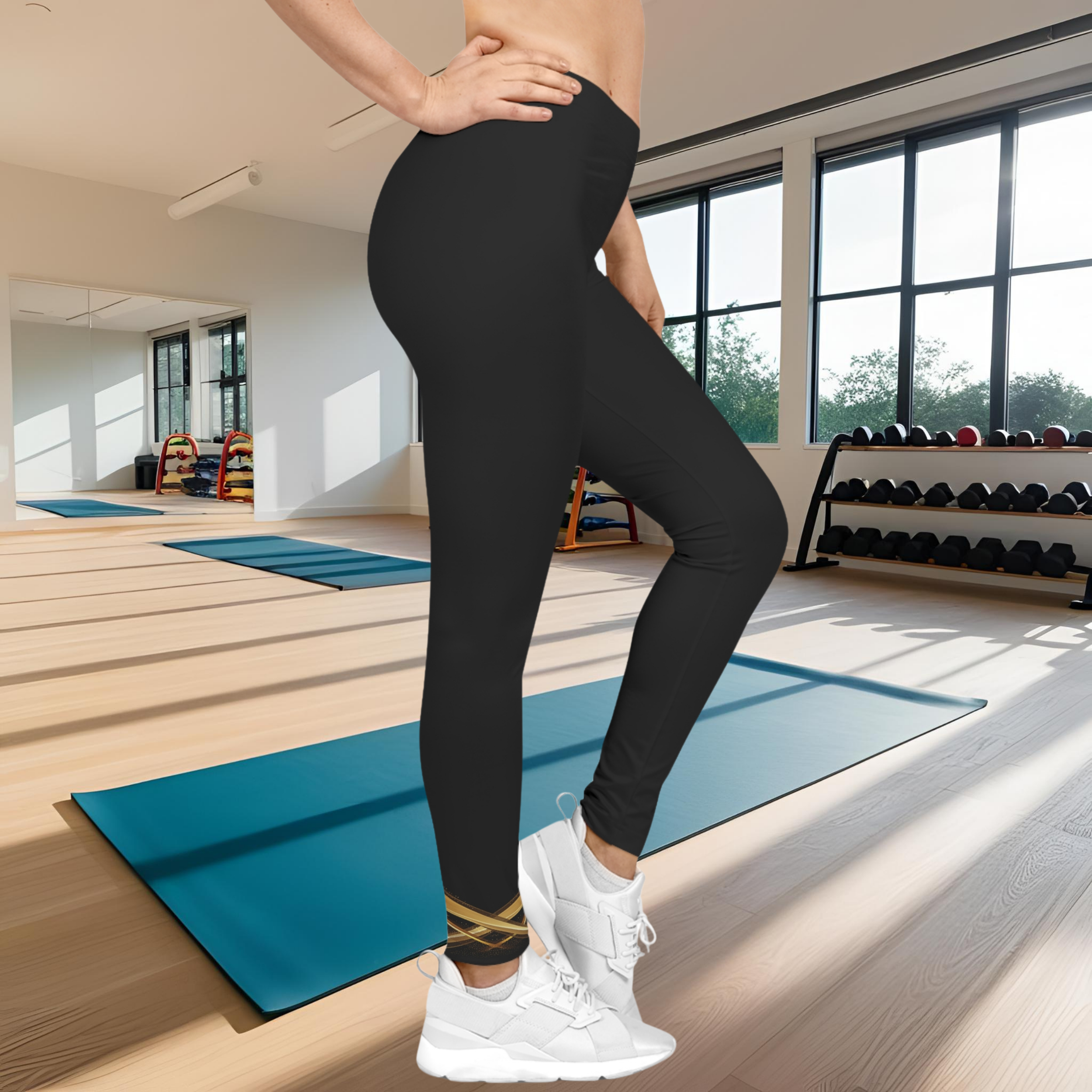 Z21-105 - Essence Innovation Women's Premium Leggings Black VII | Seek More Collection | Essence Innovation®