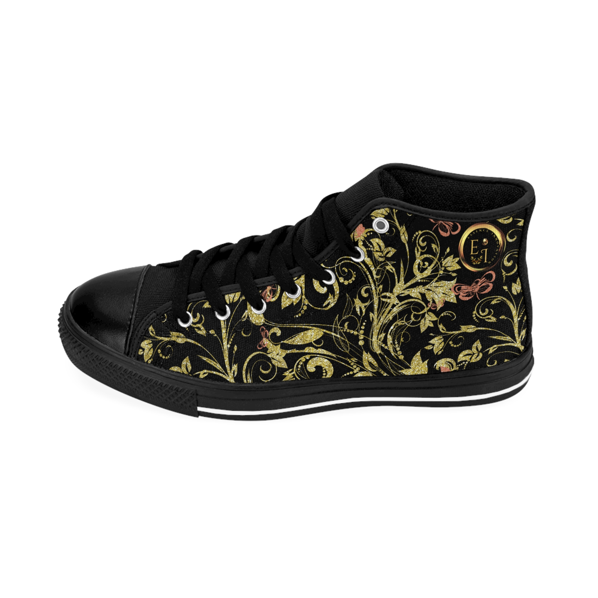 10600242339847290449_2048-1jpeg - Essence Innovation Women's Bohemian Butterfly High-Tops Noir