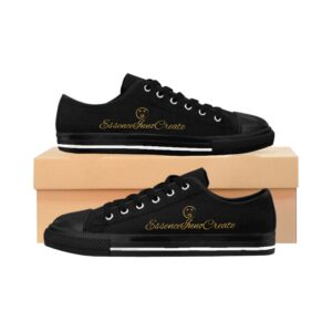 10826434424129649408_2048jpeg - Essence Innovation Ladies Black Streetwear Lowtops VII | Noir Canvas Edition | EssenceInnoCreate®