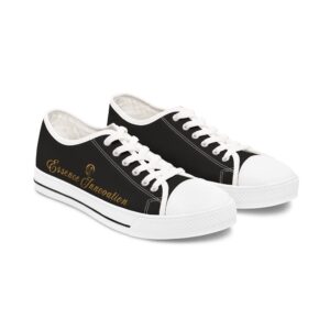 Women's Classic Lowtops Black VII | Signature Canvas Edition | EssenceInnoCreate®