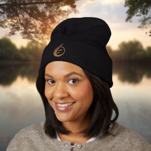 17284576059981968932_2048_custom-1jpeg - Essence Innovation EssenceInnoCreate Core Beanie | Minimal Gold Logo Knit Hat | Essence Innovation®