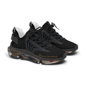 Women's Motion Runners Black Mesh Sneakers | EssenceInnoCreate®