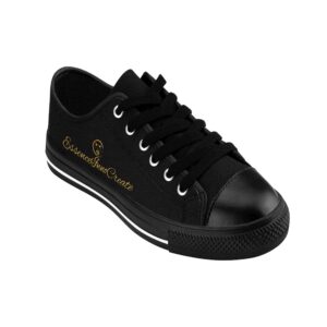 7914021492046044237_2048jpeg - Essence Innovation Ladies Black Streetwear Lowtops VII | Noir Canvas Edition | EssenceInnoCreate®
