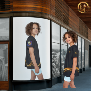 EGJ-EKZ-VII-14 - Essence Innovation Elite Girls Jersey Black VII | Girls Performance Athletic Shirt | Essence Innovation®