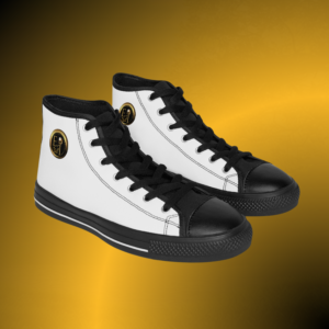 Men's Emblem High-Top White Sneakers VI | Arctic White Crest Edition