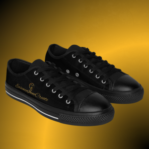 Ladies Black Streetwear Lowtops VII | Black Sole | Black