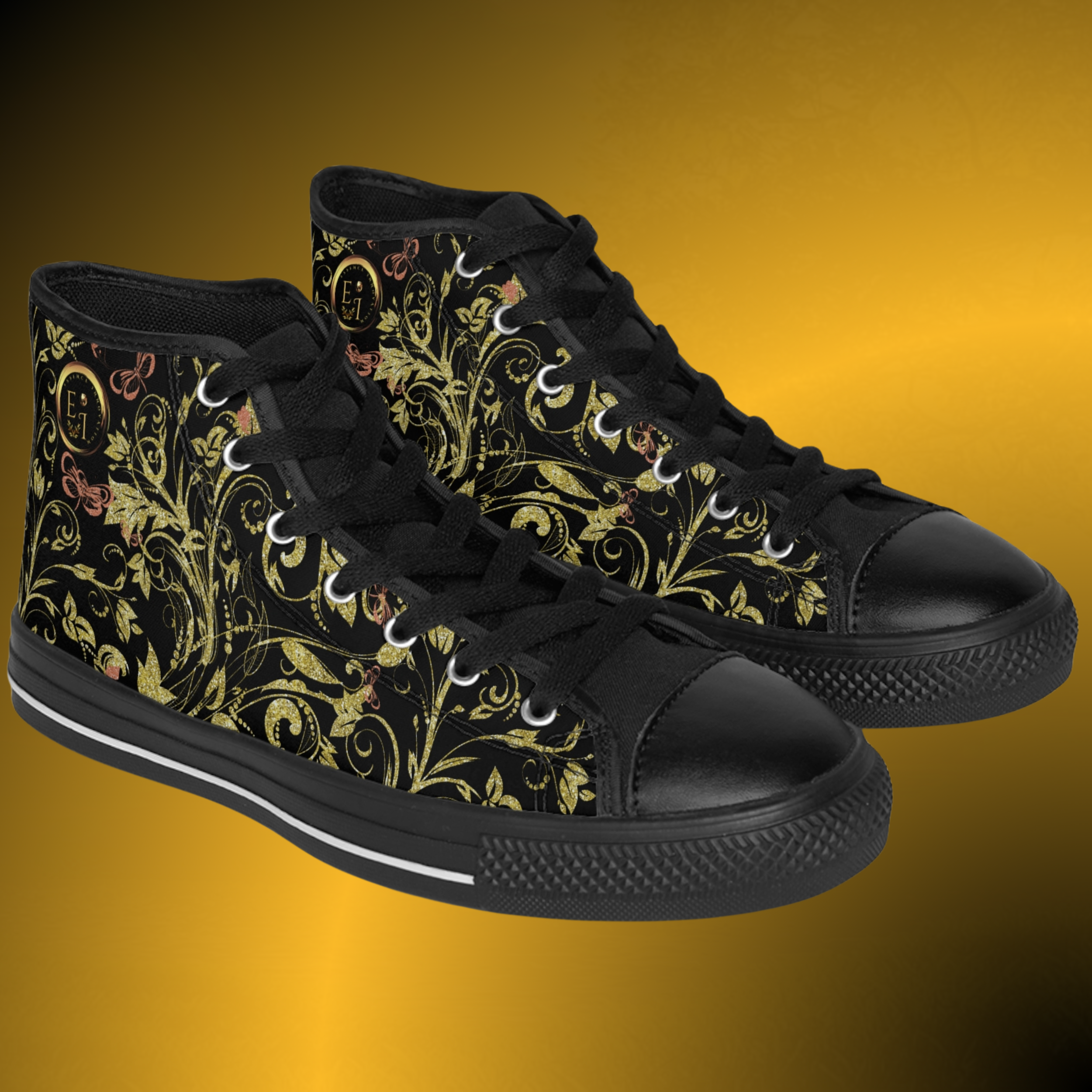 SH0312 - Essence Innovation Bohemian Butterfly High-Tops Noir