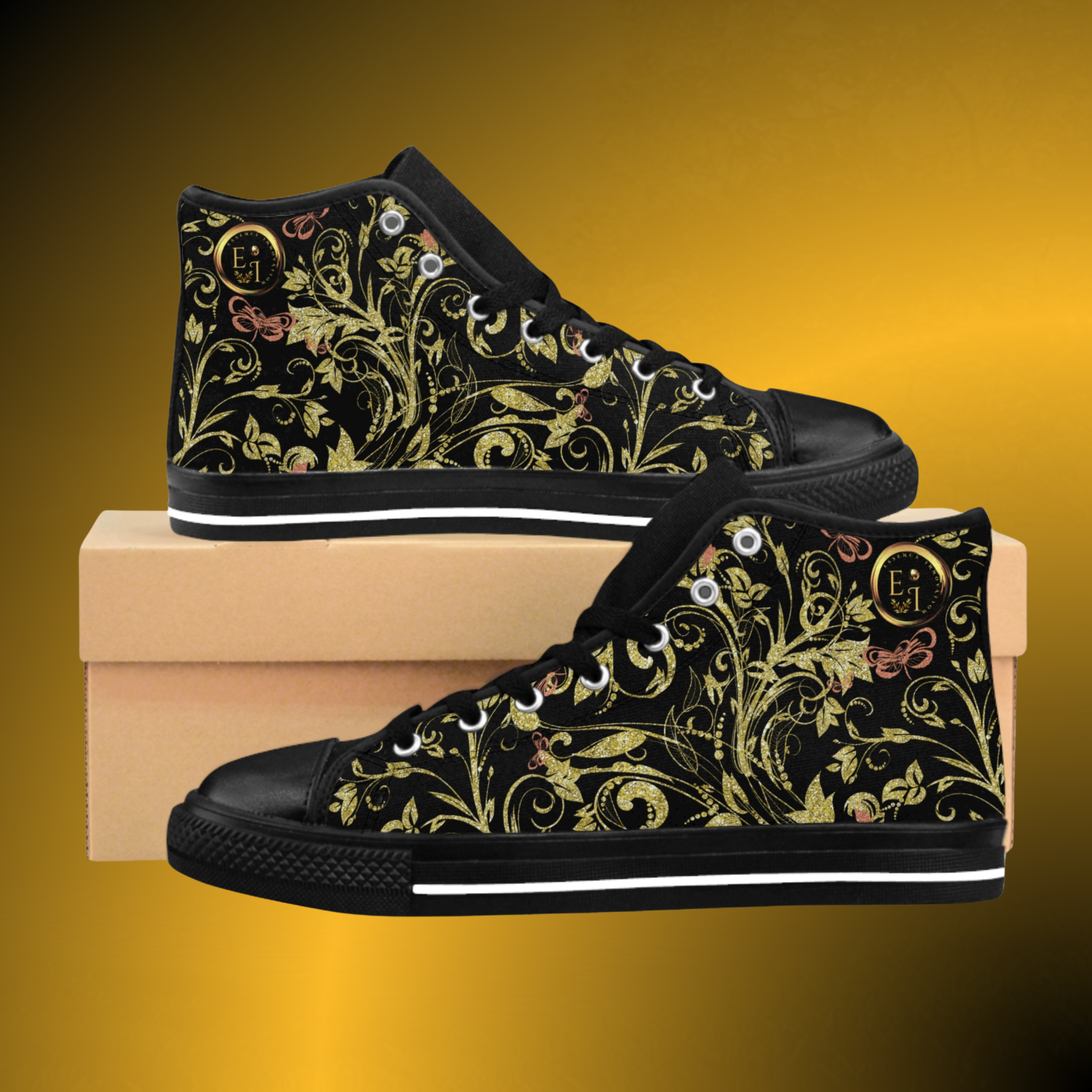 SH0313 - Essence Innovation Bohemian Butterfly High-Tops Noir