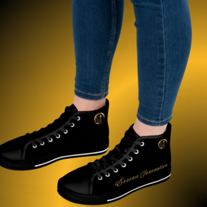 SH0442 - Essence Innovation Women's Classic High-Top Sneakers Black VII
