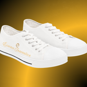 SH0595 - Essence Innovation Women's Classic Lowtops White VI | Signature Canvas Edition