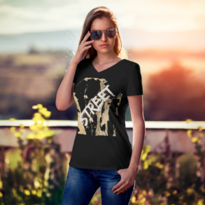 SWS-SVM-BLK-FU12 - Essence Innovation Street MMXXV Unity V-Neck Tee | Streetwear Collection | Essence Innovation®