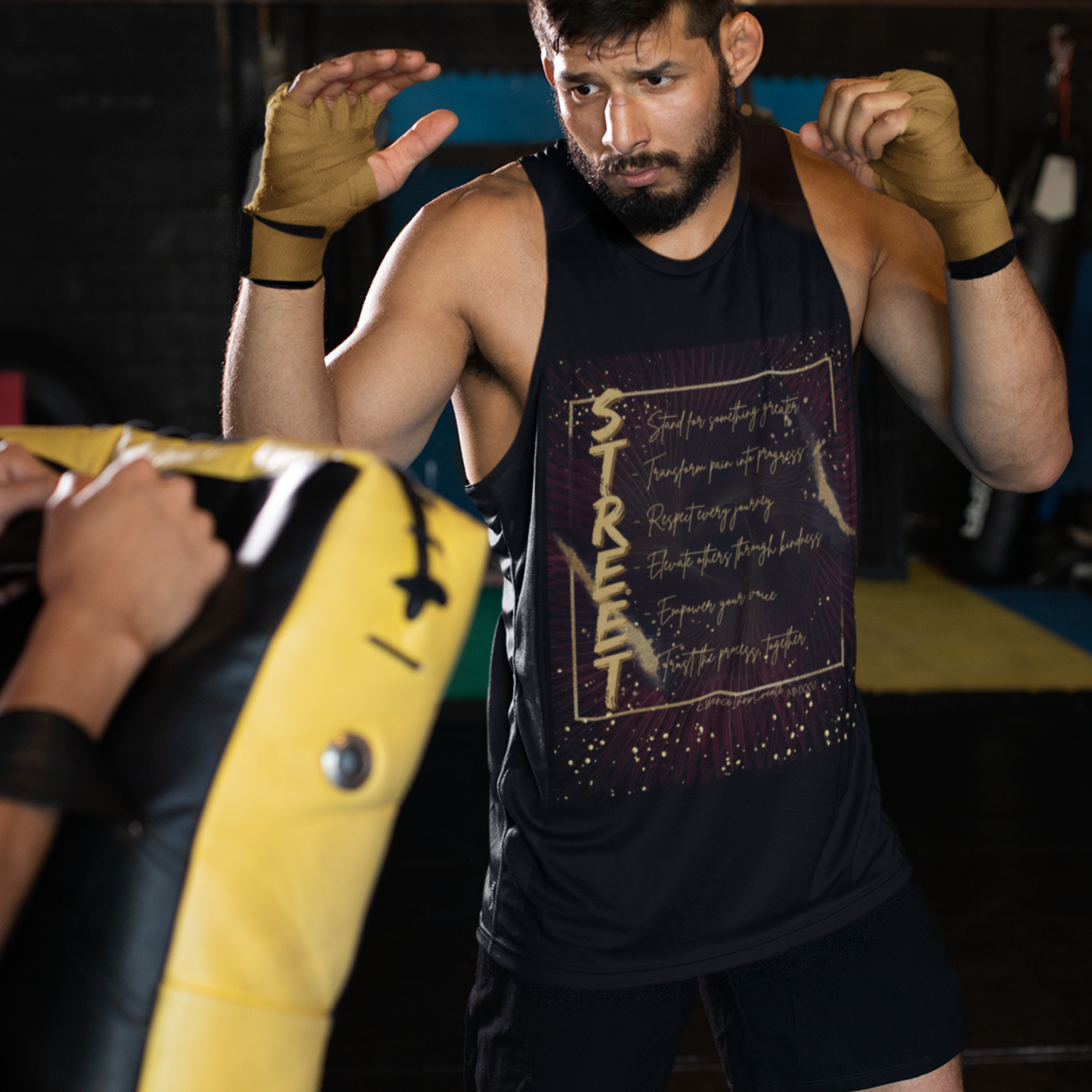 SWT-SIG-BLK-CU3 - Essence Innovation STREET Signature Tank Top | Streetwear Collection | Essence Innovation®