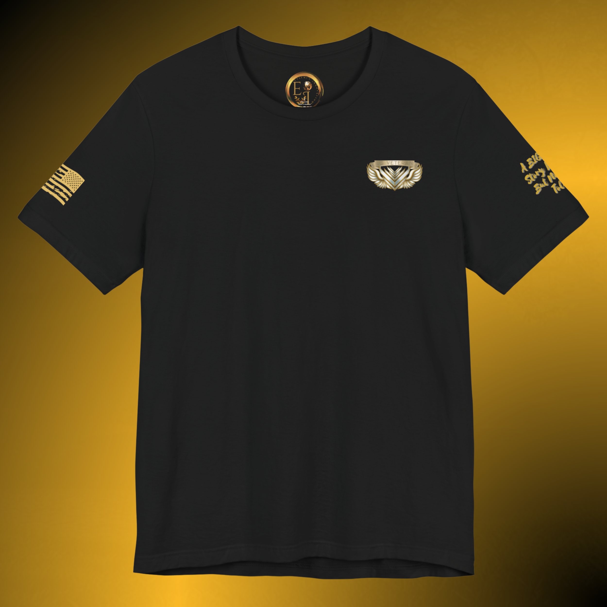T0077 - Essence Innovation Quiet Resolve Veteran Tee Essence Innovation Front