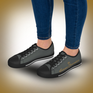 ZIZ-HTP-0021 - Essence Innovation Women's Classic Lowtops Grey VIII | Graphite Canvas Edition