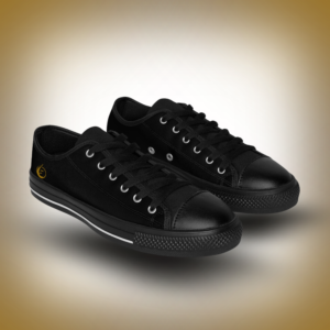 Women's Essence Core Black Low-Tops – Noir Edition