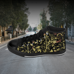ZIZ-HTP-0048 - Essence Innovation Women's Bohemian Butterfly High-Tops Noir