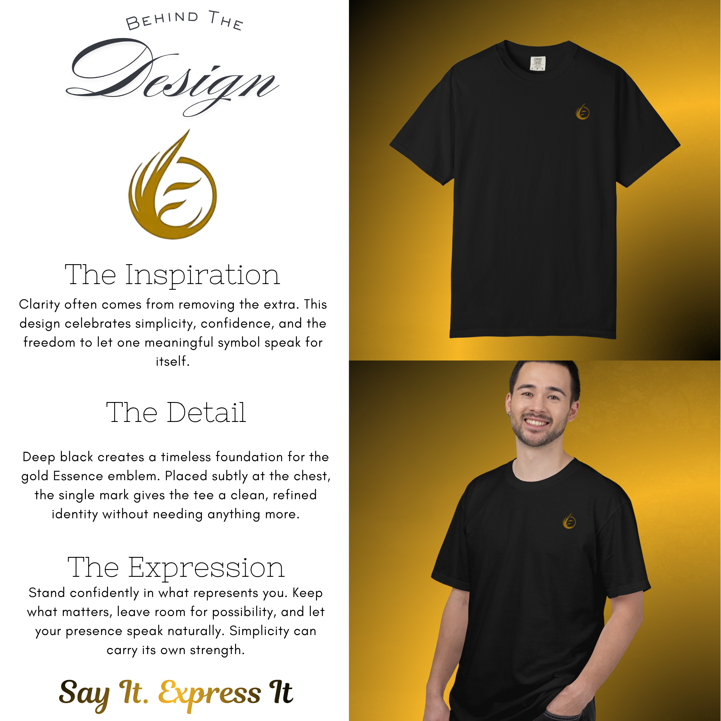 BTD-0037 - Essence Innovation Minimal Essential T-Shirt | EssenceInnoCreate® Core