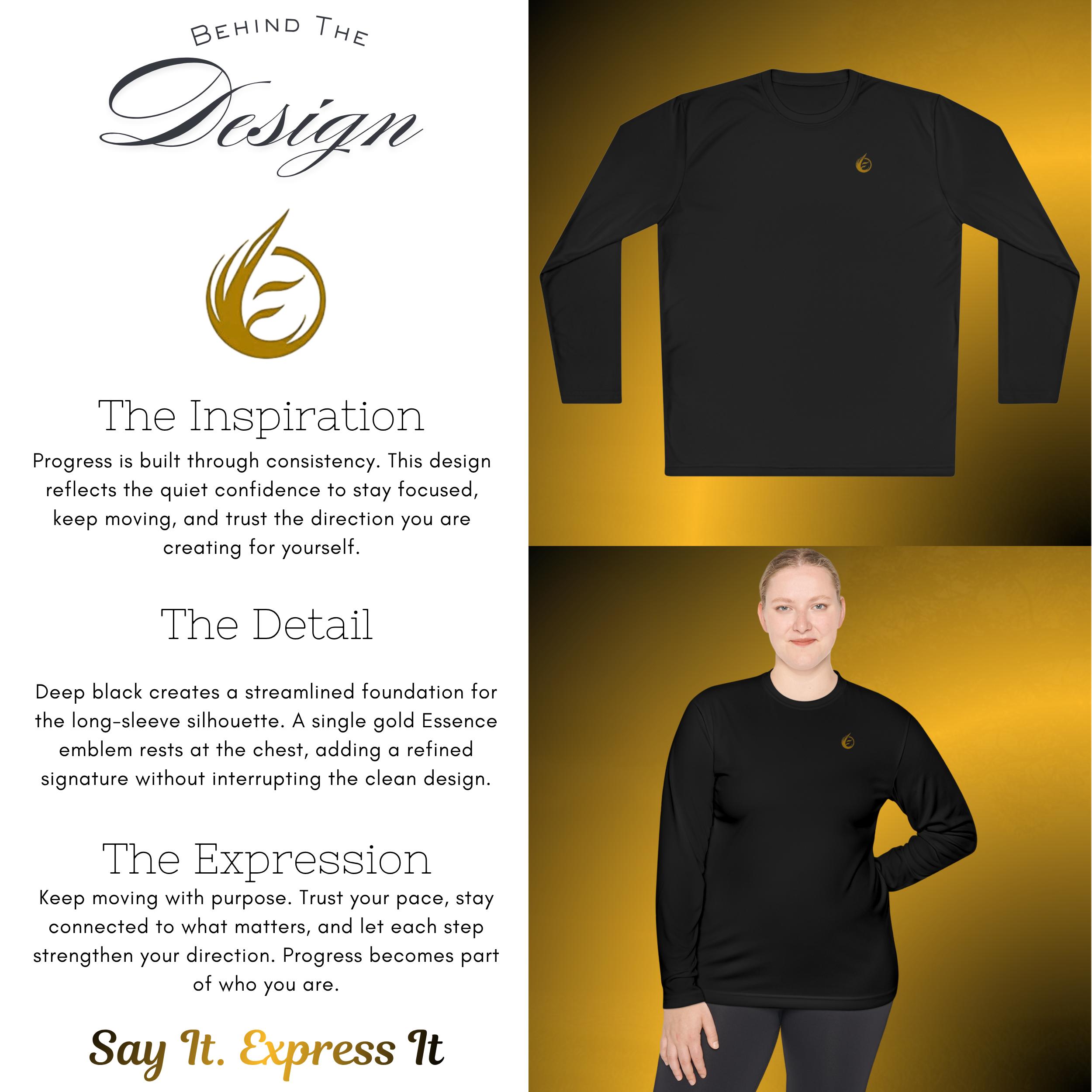 BTD-0039 - Essence Innovation Performance Long Sleeve Tee | EssenceInnoCreate® Core