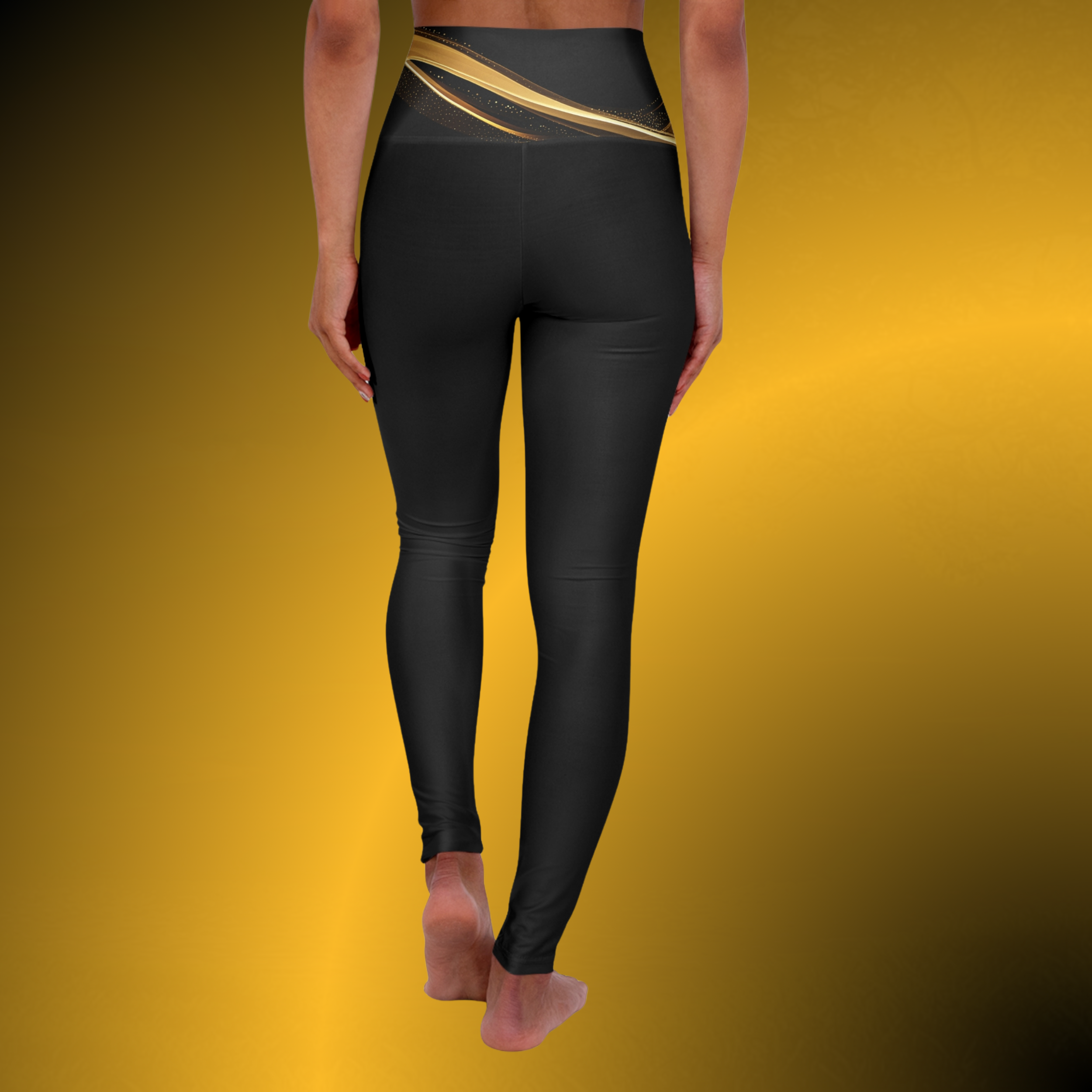 L0051 - Essence Innovation Black High Rise Leggings | Seek More Collection | Essence Innovation®