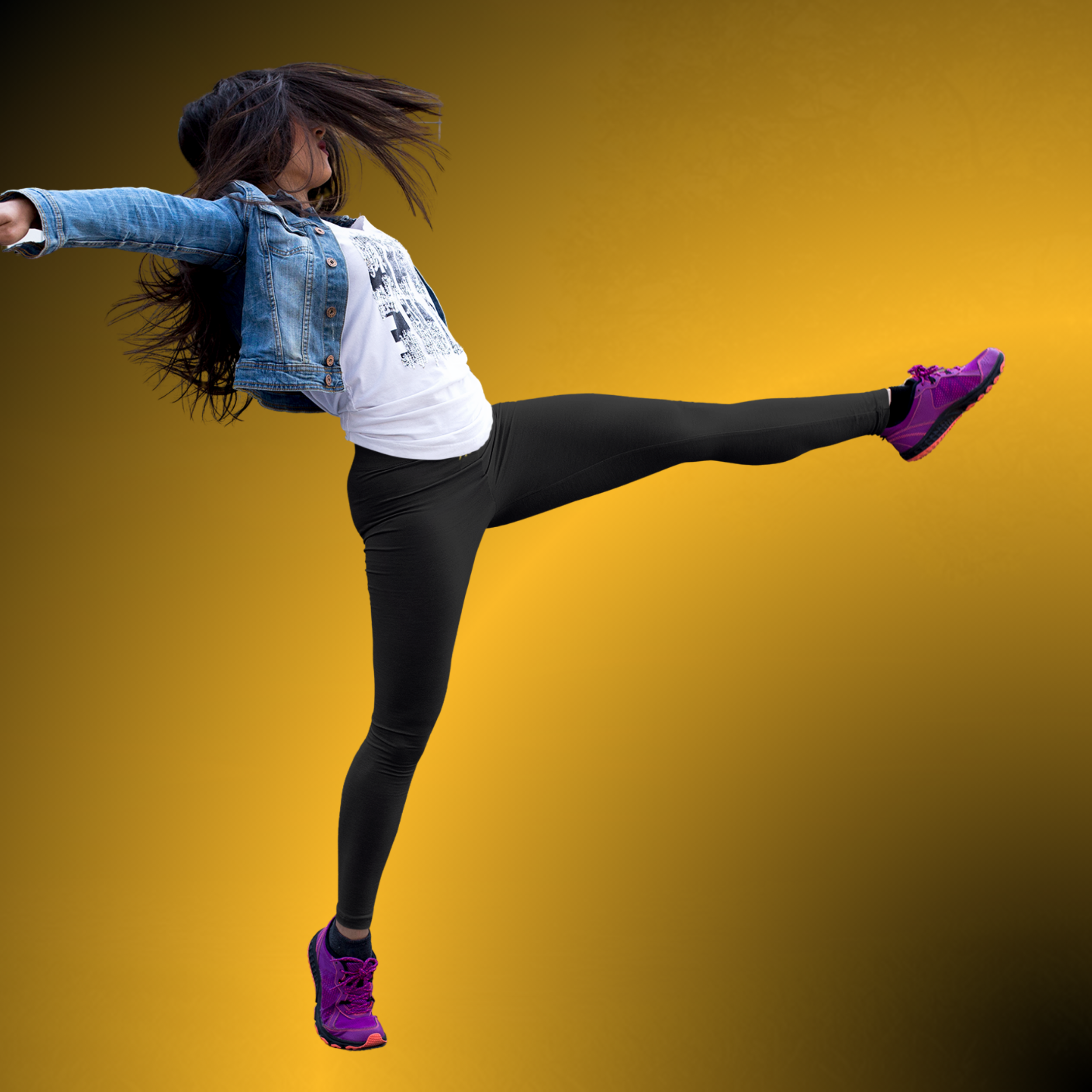 L0056 - Essence Innovation Black High Rise Leggings | Seek More Collection | Essence Innovation®