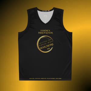 Basketball Jersey Black VII | Seek More Collection | Essence Innovation®