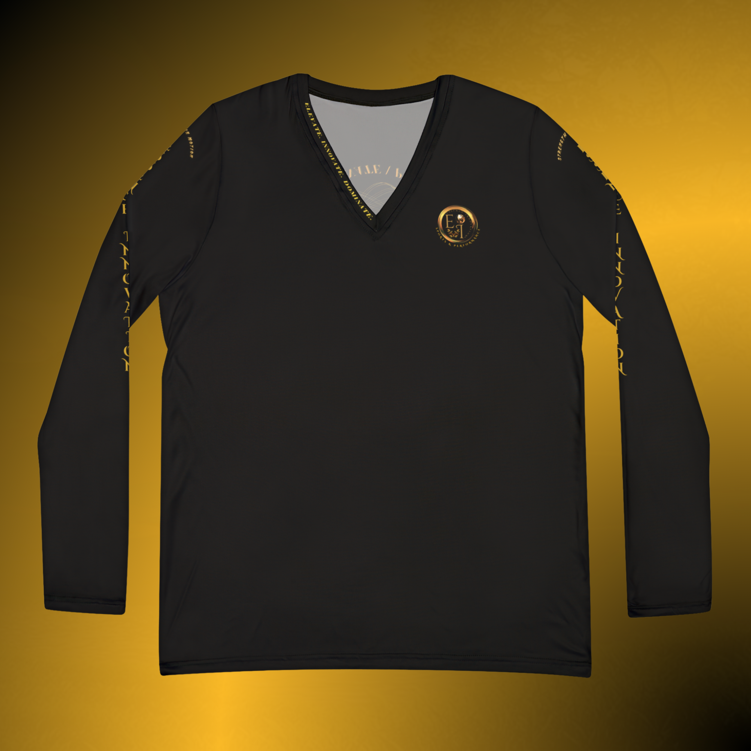 L0350 - Essence Innovation Performance V-Neck Black VII | Seek More Collection | Essence Innovation®