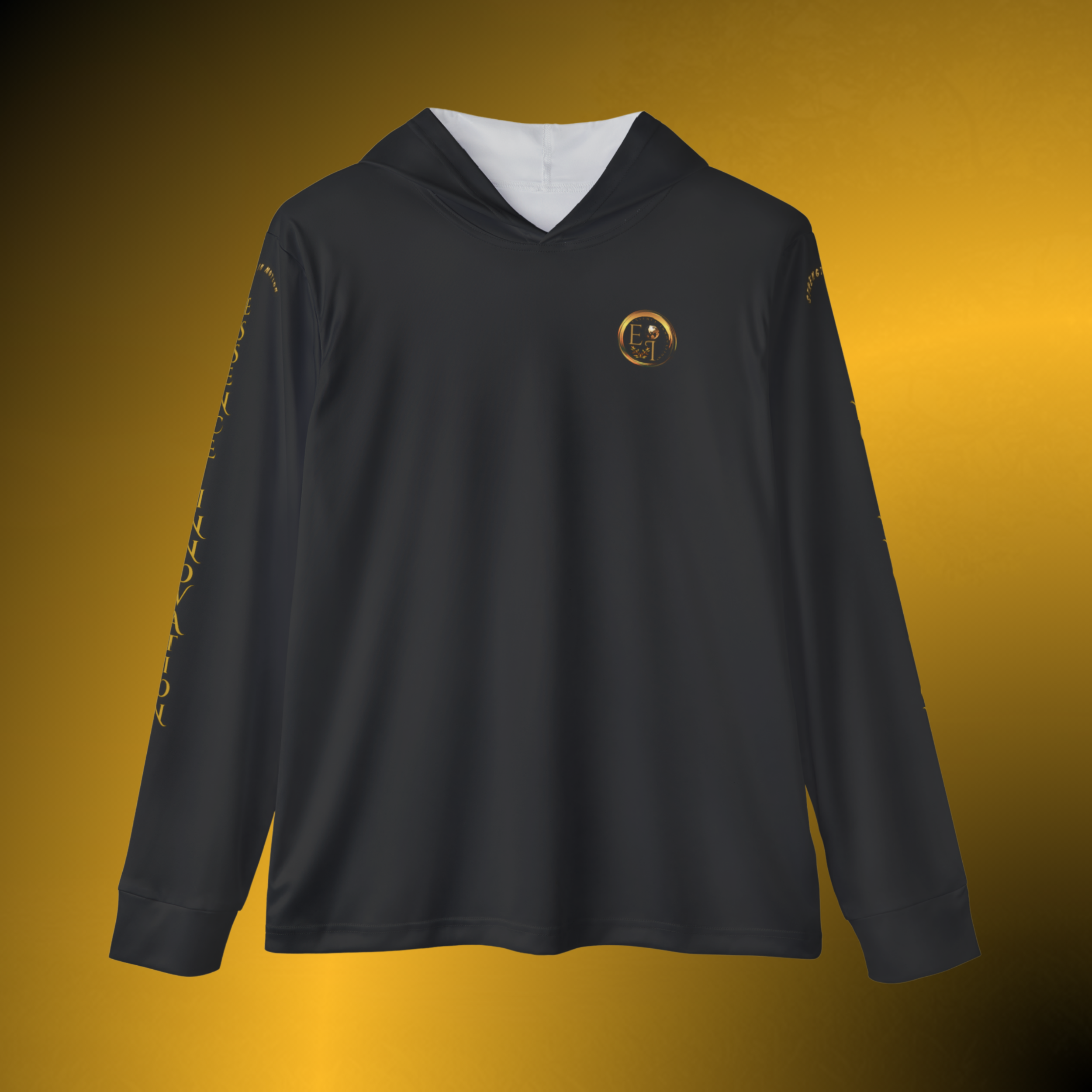L0396 - Essence Innovation Performance Hoodie Black VII | Seek More Collection | Essence Innovation®
