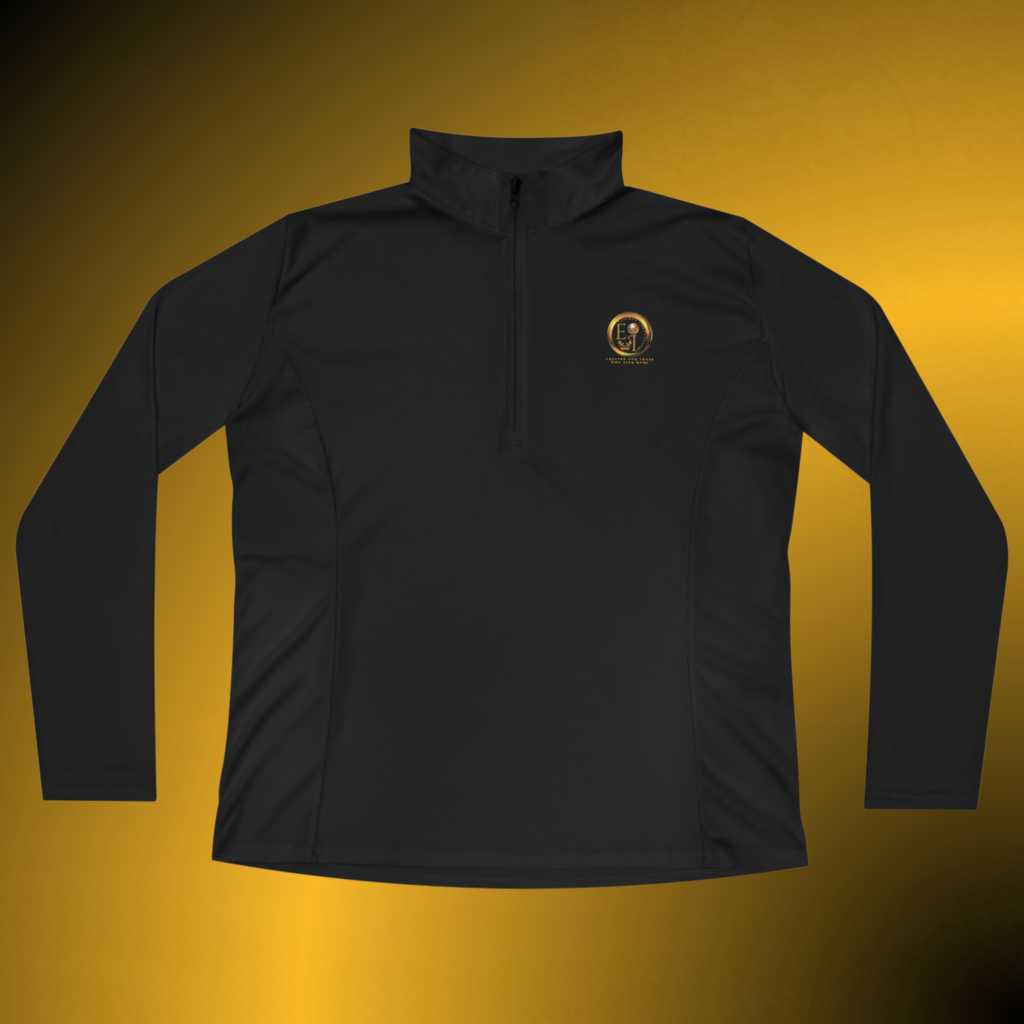 Women's Performance Quarter-Zip Pullover Black | Seek More Collection | Essence Innovation®
