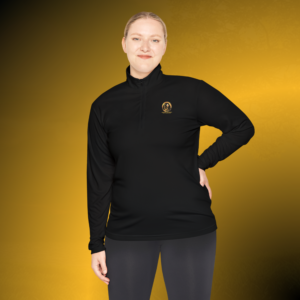 L0433 - Essence Innovation Black Performance Quarter-Zip Pullover | Seek More Collection | Essence Innovation®
