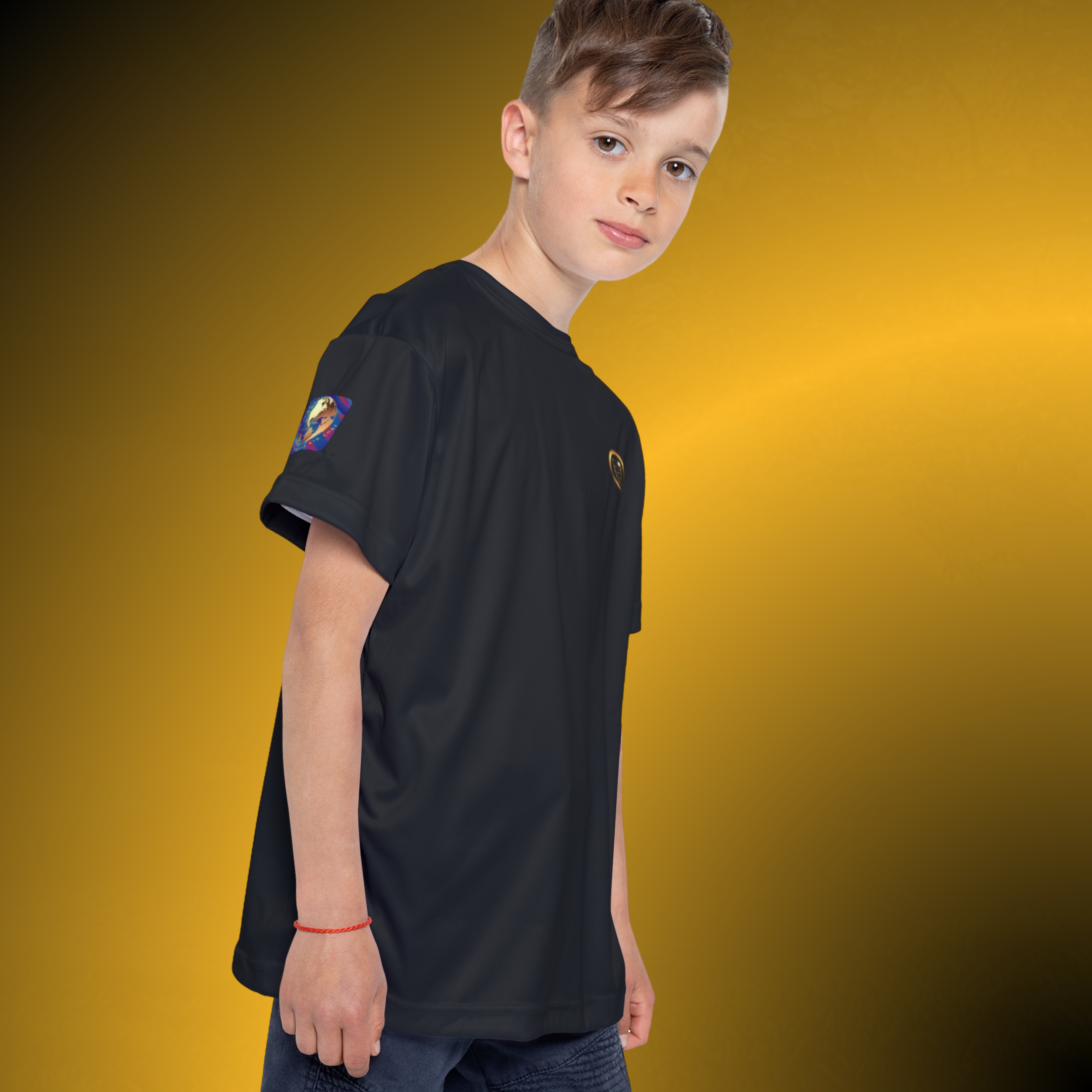 L0454 - Essence Innovation Elite Boys Jersey Black VII | Youth Performance Athletic Shirt | Essence Innovation®