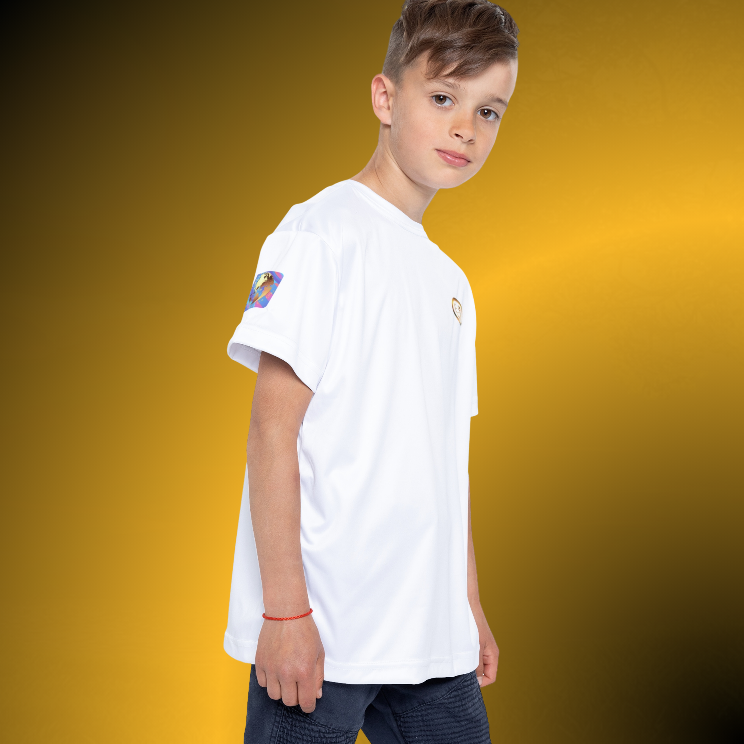 L0464 - Essence Innovation Elite Boys Jersey White VI | Youth Performance Athletic Shirt | Essence Innovation®