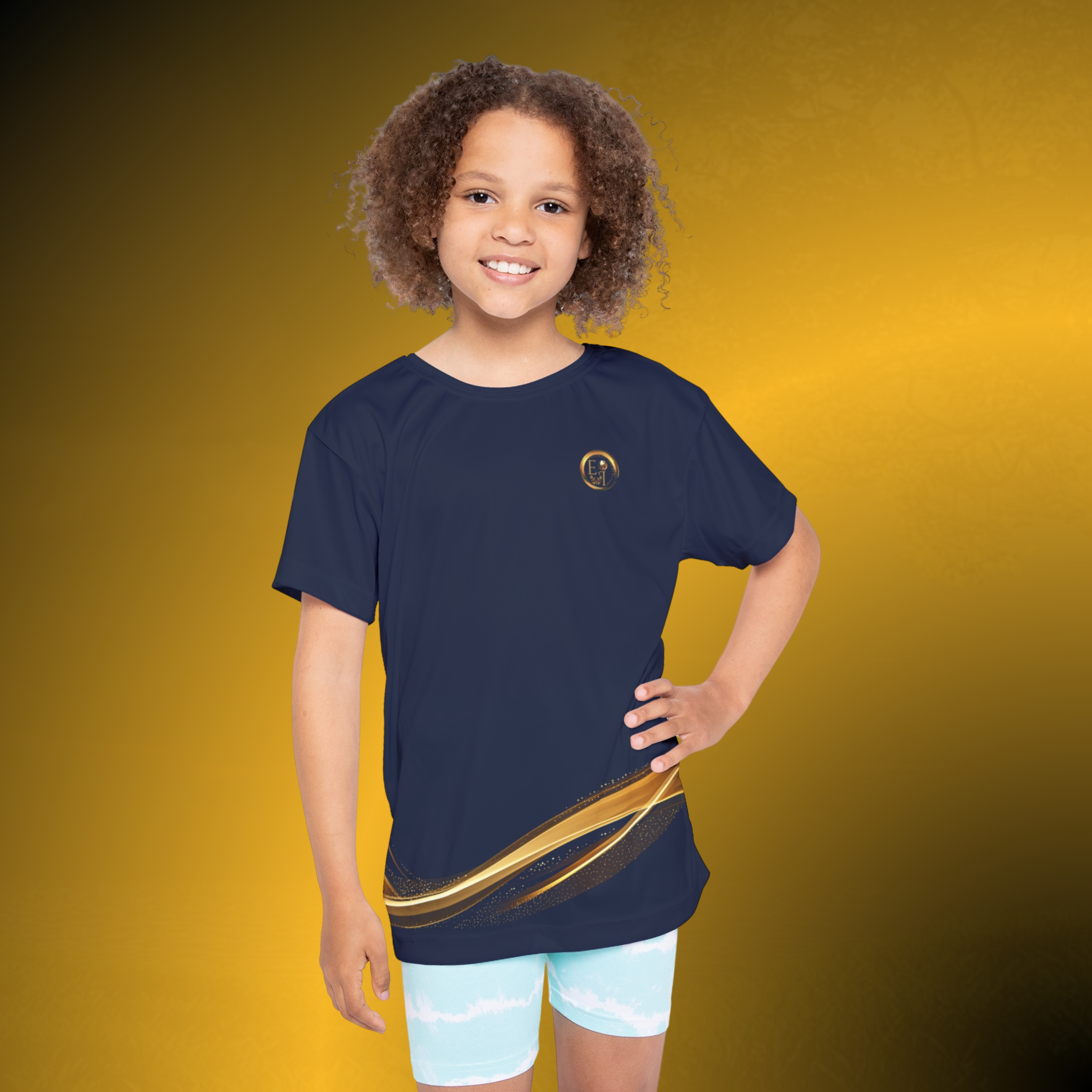 L0501 - Essence Innovation Elite Girls Jersey Navy VIII | Girls Performance Athletic Tee | Essence Innovation®