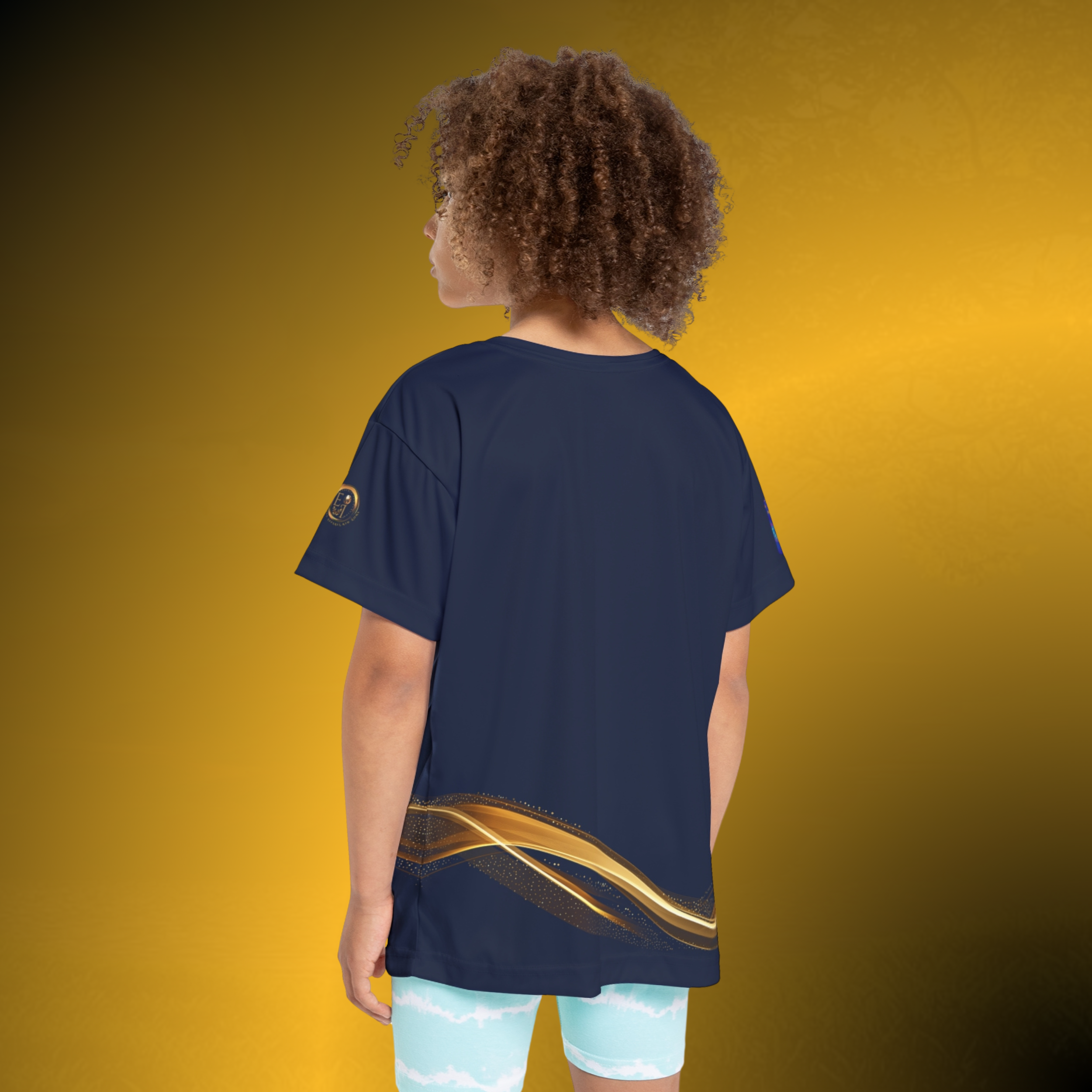 L0502 - Essence Innovation Elite Girls Jersey Navy VIII | Girls Performance Athletic Tee | Essence Innovation®