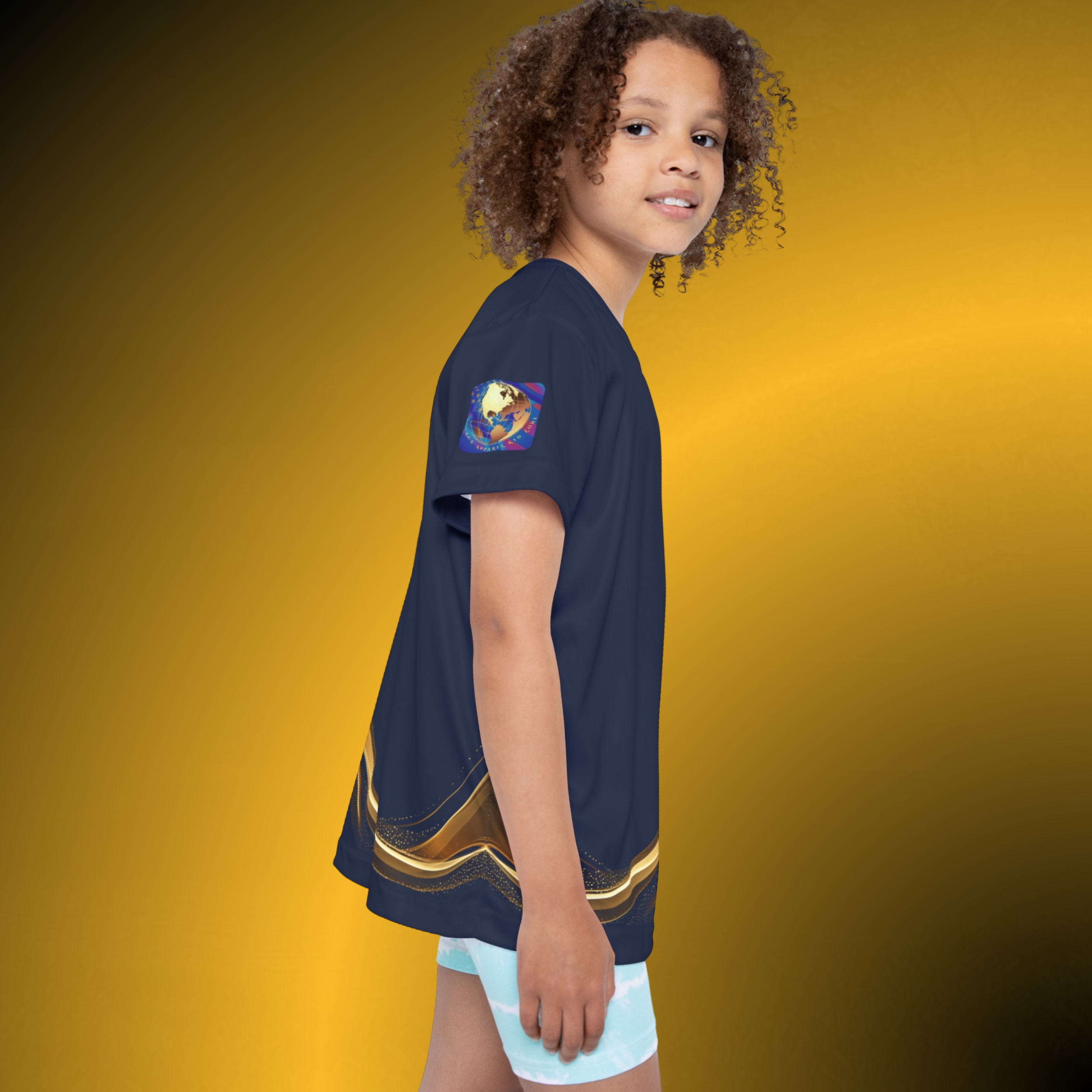 L0504 - Essence Innovation Elite Girls Jersey Navy VIII | Girls Performance Athletic Tee | Essence Innovation®
